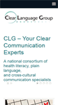 Mobile Screenshot of clearlanguagegroup.com