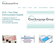 Tablet Screenshot of clearlanguagegroup.com